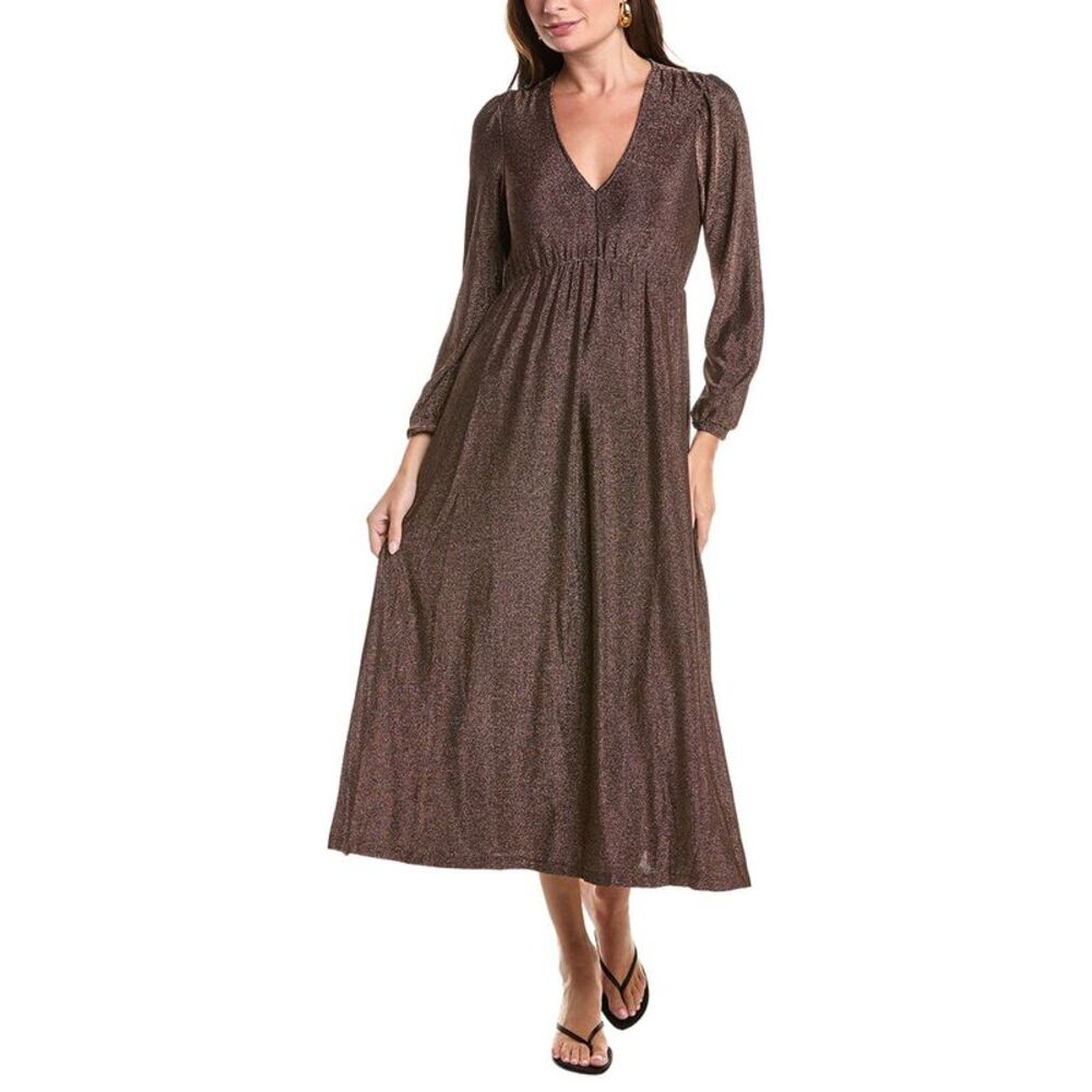 Johnny Was Womens Farrah Rouge Maxi Dress, Brown
